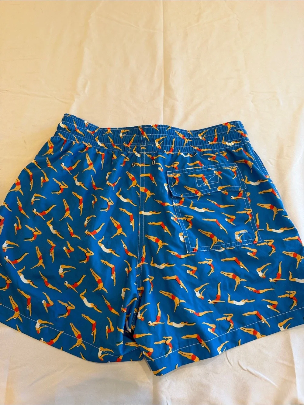T0109205 ARRELS Men's divers printed Swim shorts SZ S